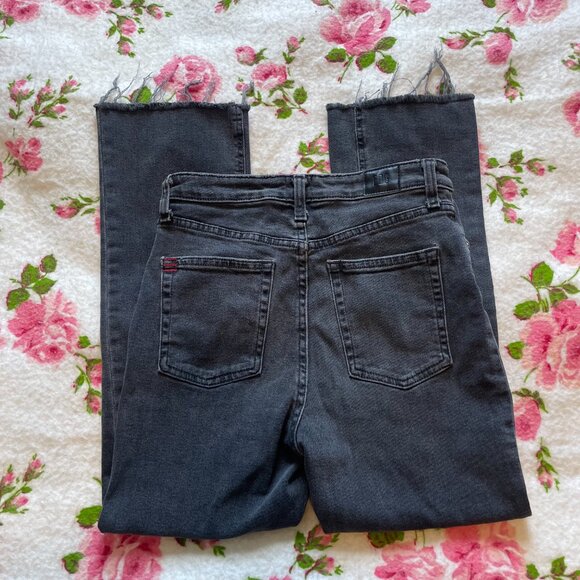 Black denim BDG high rise kick ankle flare straight jeans! - Picture 11 of 12
